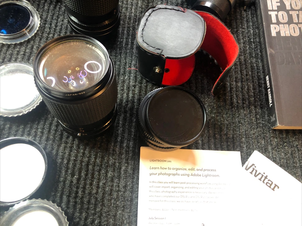 🔥Lot Of Camera Stuff Vivitar Kalimar Sears Flashes, Film, Lenses, & Misc - Image 4 of 4