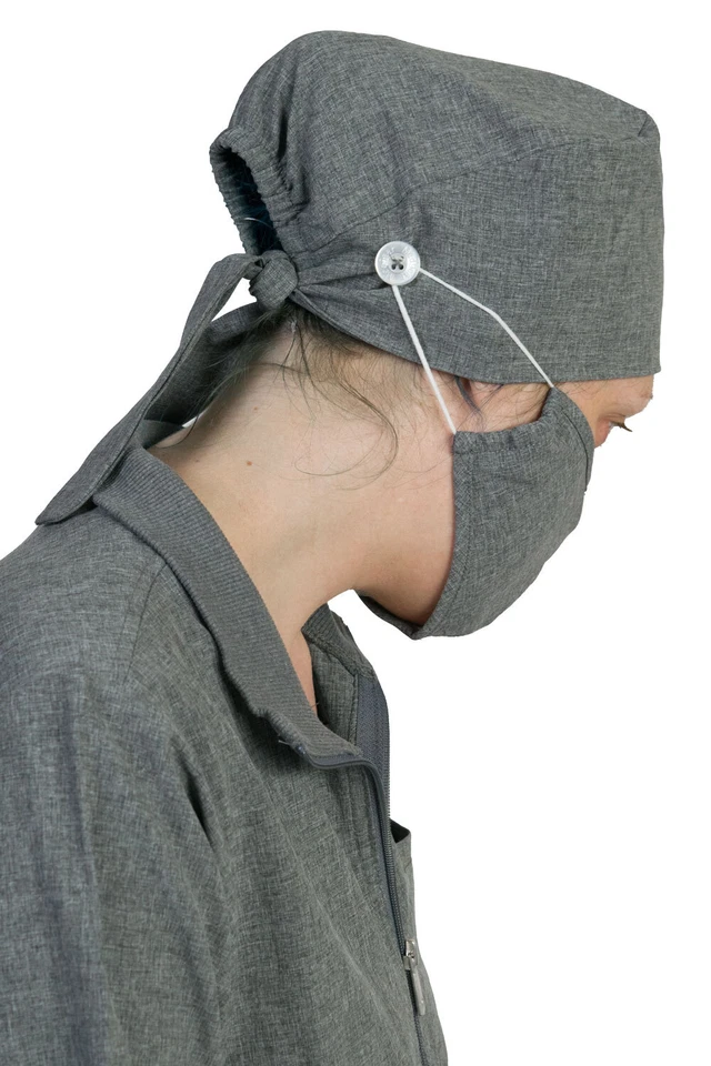 Medgear Unisex Scrub Cap and Mask Combo - Image 2 of 3