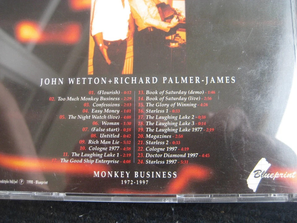 CD  JOHN WETTON + RICHARD PALMER-JAMES  Monkey Business  1972 - 1997  Neuwertig - Bild 4 von 4