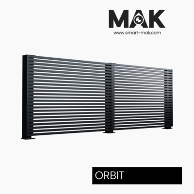 Aluminium Zaun, Modell: ORBIT