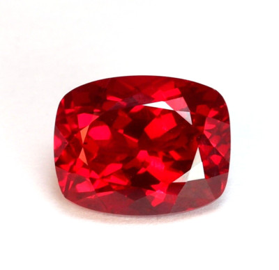 10 Ct+ Natural Certified Burma Red Ruby Cushion Cut Untreated Loose Gemstone