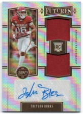 2022 Panini Legacy Futures Dual Patch Autographs Treylon Burks RC GU Auto /249