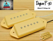 G.M. Dogear  P-90 Pickup Set Cream Alnico 5