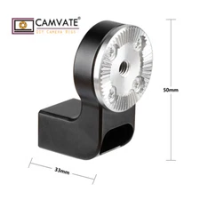 CAMVATE Right Angle Connector w/ARRI Rosette M6 Female Adapter& M3 Mounting Hole