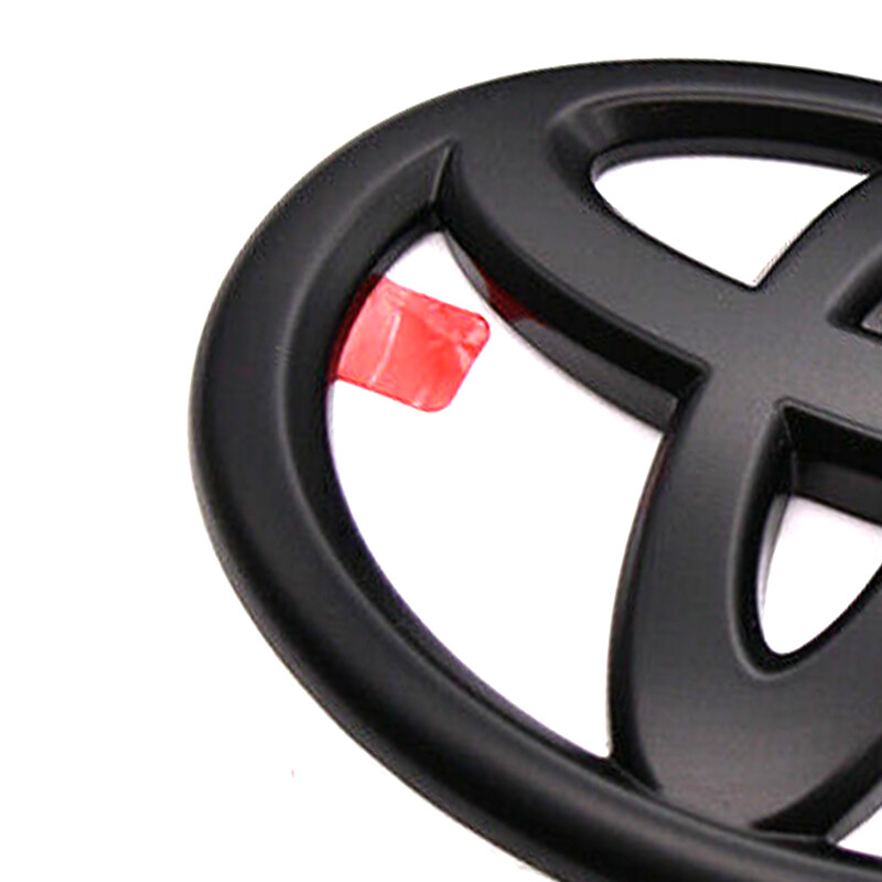 3D Blackout Steering Wheel Emblem Overlay Cover Protector For Tundra