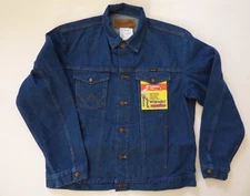 Mens Wrangler Cowboy Cut Unlined Denim Jacket - Inside Pockets - 74145PW