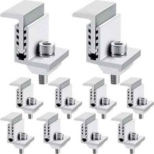 Solar End Clamp Solar Panel Mounting Z Bracket Mid Clamps Aluminum Rail End