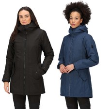 Regatta Womens Voltera Iv Waterproof Breathable Hooded Insulated Pockets Coat