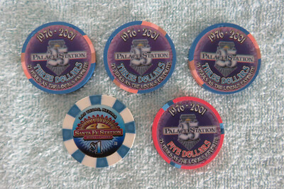 5 Stations Casino Chips. 