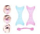 2X Eyelash Curler Mascara Guard Applicator Tool Stencil Shield Guide