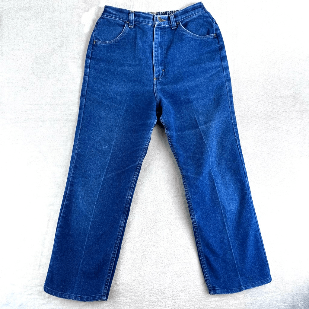 Vintage Maverick Jeans Womens 12P Blue Straight Leg Denim Pants