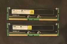 TWO (2) NEC 128 MB RAMBUS MEMORY MODULE MC-4R128CPE6C-845 800-45