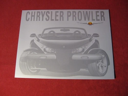2001 Plymouth Chrysler Prowler Sales Brochure Booklet Catalog Original