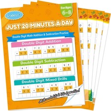 Addition and Subtraction Workbook Double Digit Math Problem Workbook for 1st ...