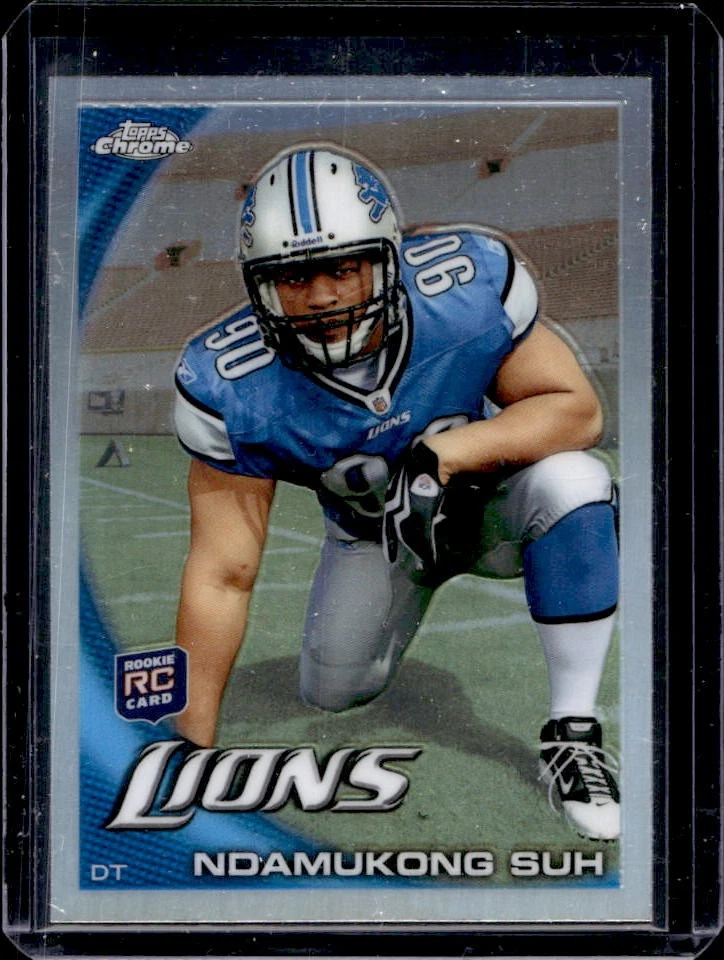 2010 Topps Chrome Ndamukong Suh RC Refractor Rookie #C160 Lions