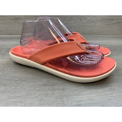 Spenco Women's Sandals Coral Pink Orthotic Flip Flop 10 Comfort Thong Shoes