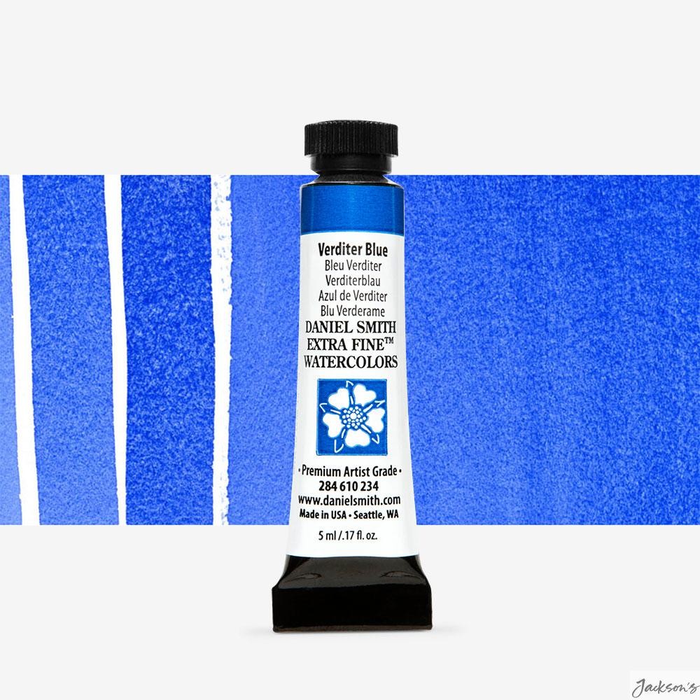 Daniel Smith Extra Fine Watercolour Paint 5ml Verditer Blue Series 2﻿