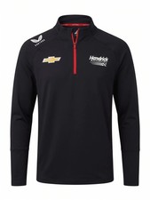 Nascar Hendrick Motorsport Men's Team 1/4 Zip Midlayer - Caviar Black