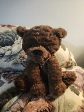 RARE Jellycat Fuddlewuddle Bear Cub Retired Stuffed Animal Dark Brown Plush 8” 