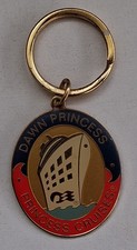 Vintage DAWN PRINCESS Princess Cruises Focus Key Ring Made in China