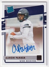 2020 Panini Chronicles Draft Picks Donruss Rated Rookies Signatures Red Aaron