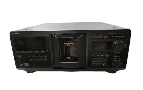 Sony CDP-CX400 Mega Storage 400 CD Player Changer  NEW BELTS CLEAN & READY