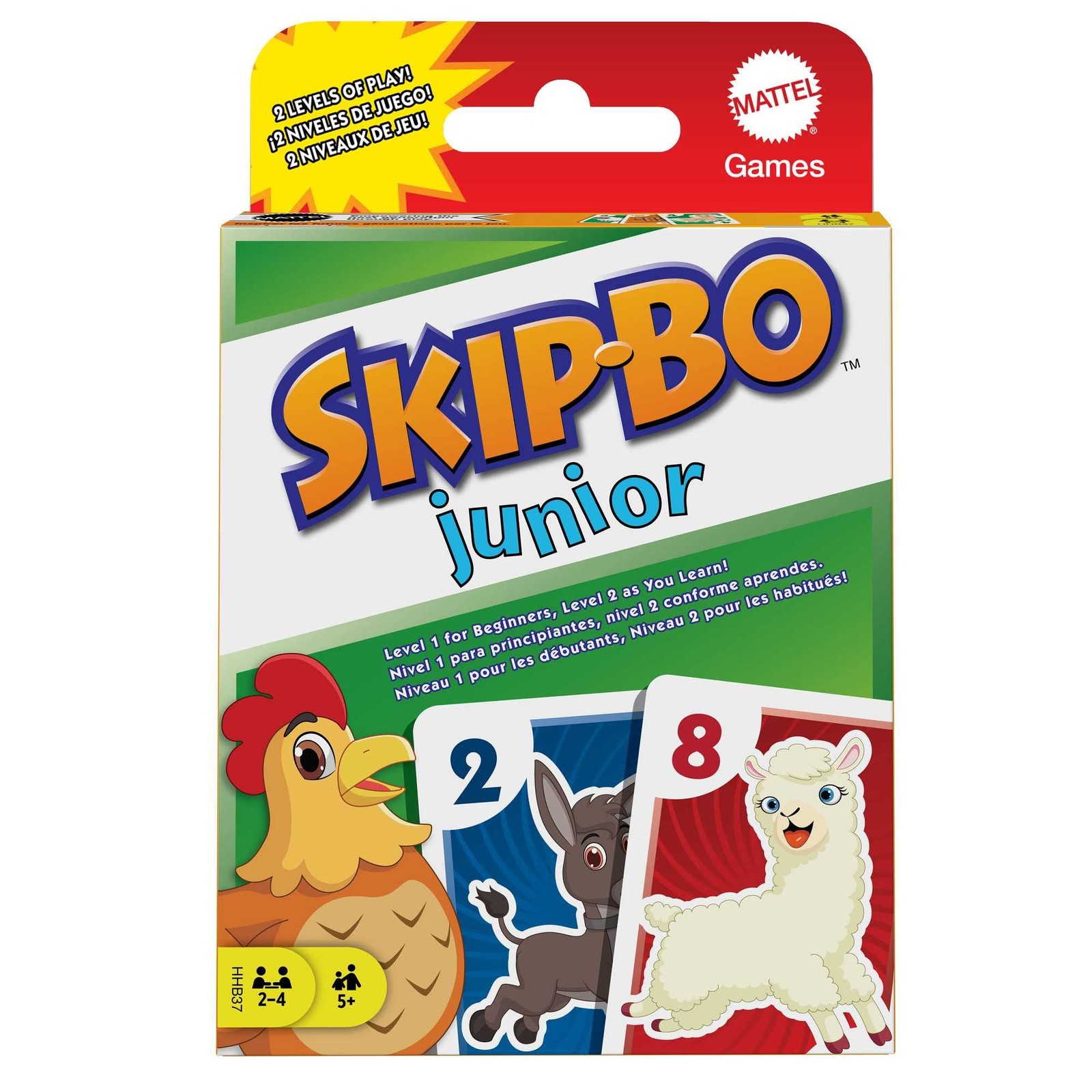 Skip Bo Junior Card Game in with 2 Levels of Play 112 Cards Sequencing Enterta 6090₽
