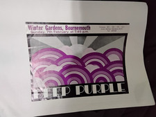 DEEP PURPLE FEB 7 1971 WINTER GARDENS UK FLYER VG 9X7 CREASES HTF RARE GRAIL