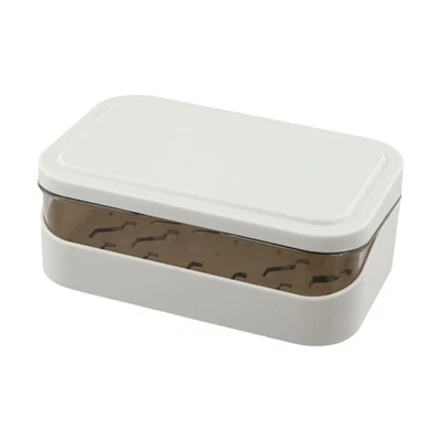 Boîte à Savon 13,2X8X5cm 1pc Accessoires Plastique Blanc/Rose/Bleu Couleur Pra - Photo 1/4