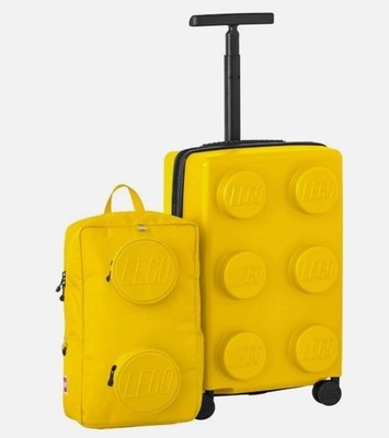 New Lego Trolley Carry-on & Backpack Luggage Set Yellow 1819451