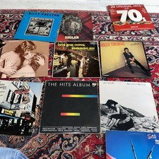 JOB LOT VINYL RECORDS x 11. VARIOUS ARTISTS & GENRES. No Sleeves. Pls Read. VG