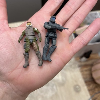 Small Micro Action Figures HALO Jada Toys Warthog Driver Marine And ODST