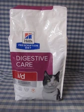 Hill's Prescription Diet i/d Digestive Care Dry Cat Food, 8.5 lb. FREE SHIPPING.