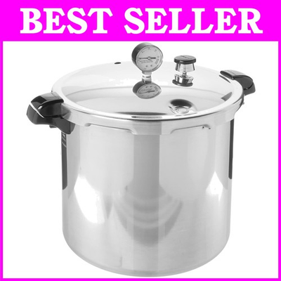 #ad Large Induction Pressure Canner 23 Qt Stainless Steel $371.44