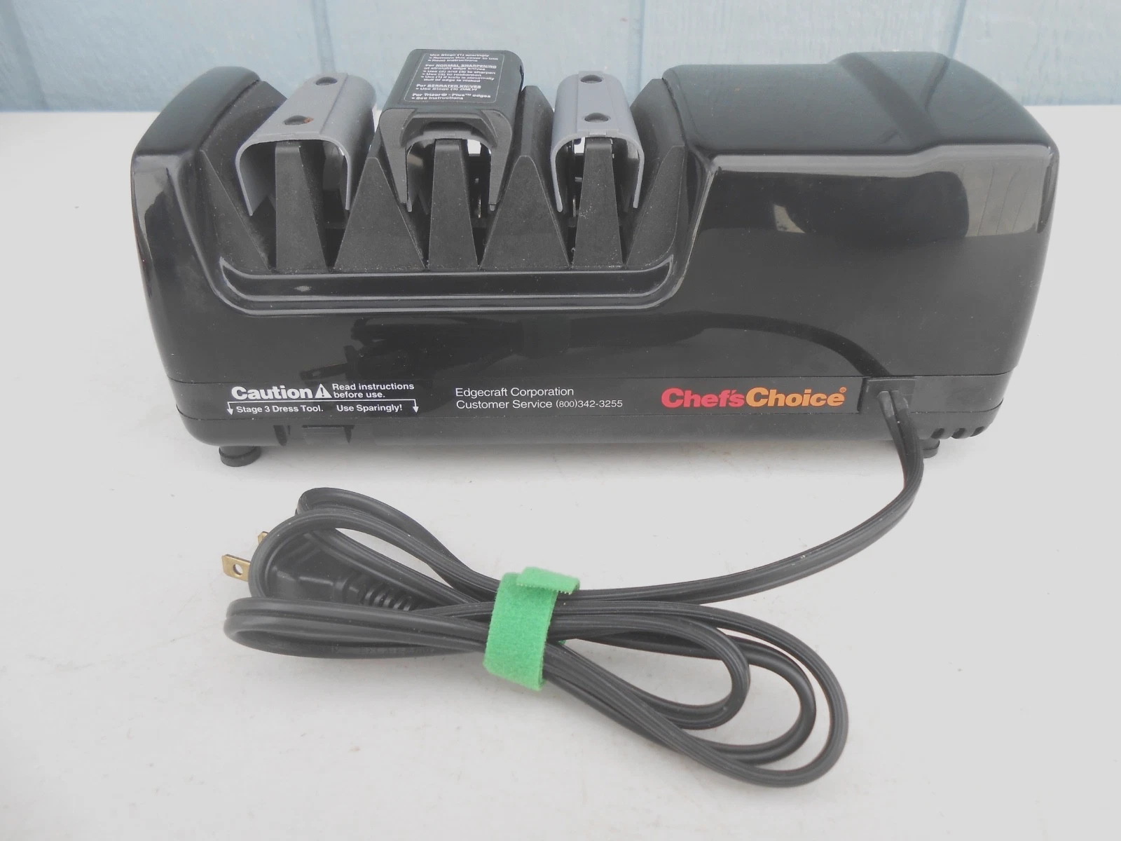 Chefs Choice EdgeSelect 120 Plus 3-Stage Black Electric Knife Sharpener