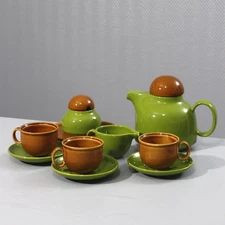 Service à café Colombo céramique vintage design Space Age 1970s Italie