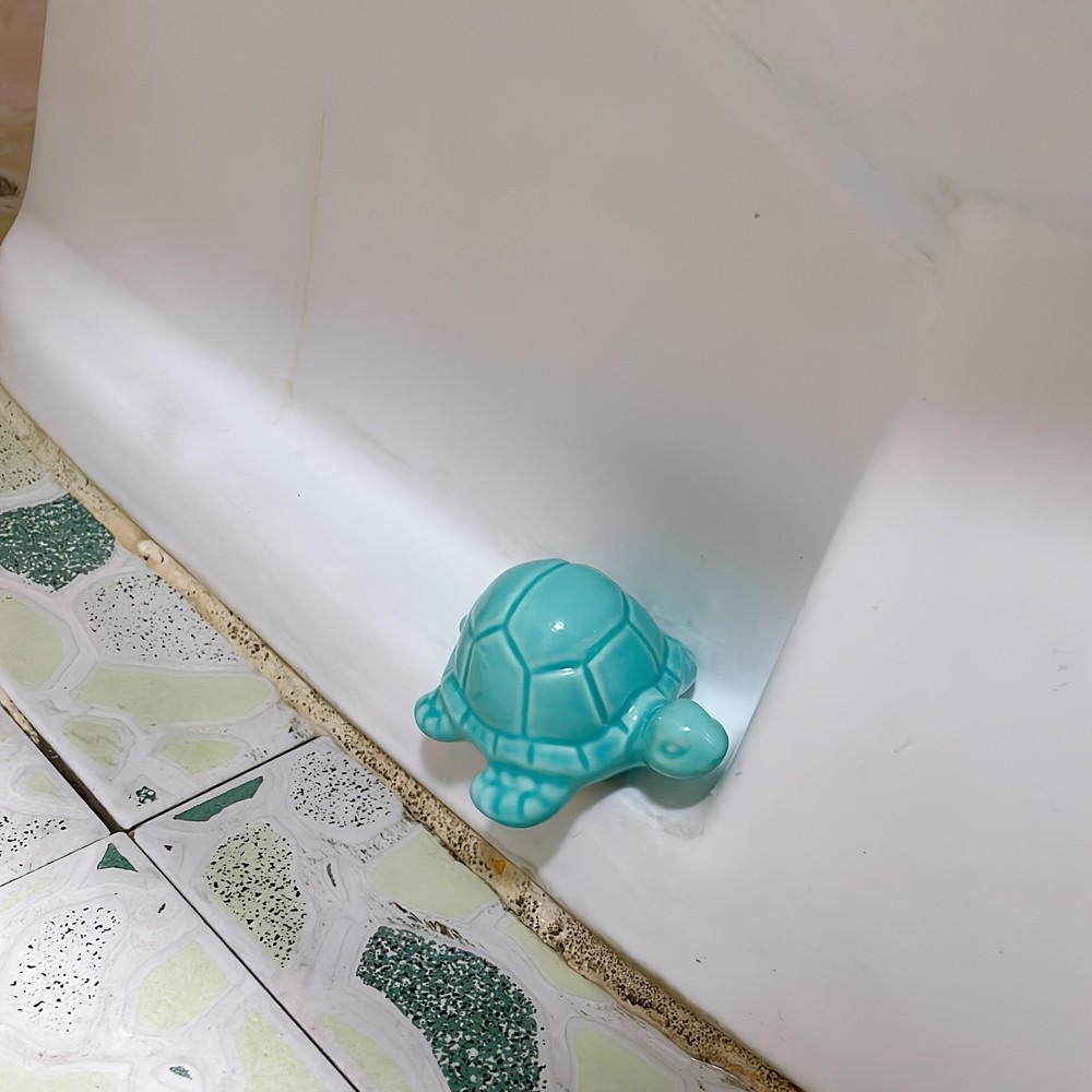 FKOG Ceramic Frog Toilet Bolt Caps – 2-Pack Cute Toilet Floor Bolt Covers, Decorative Bathroom Accessory, No Tools Needed
