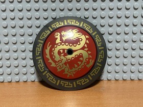 Exclusive LEGO NINJAGO Dragon Dish with Gold and Red Decoration from Set 70738