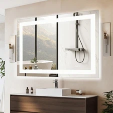 OLIXIS OLIXIS LED Bathroom Vanity Mirror For Wall With Anti-Fog, Dimmable-ZengA
