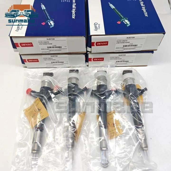 4x 23670-09070 Diesel Fuel Injector For 2005-2007 Toyota Hiace 2KD-FTV 1KD-FTV - Imagem 2 de 4