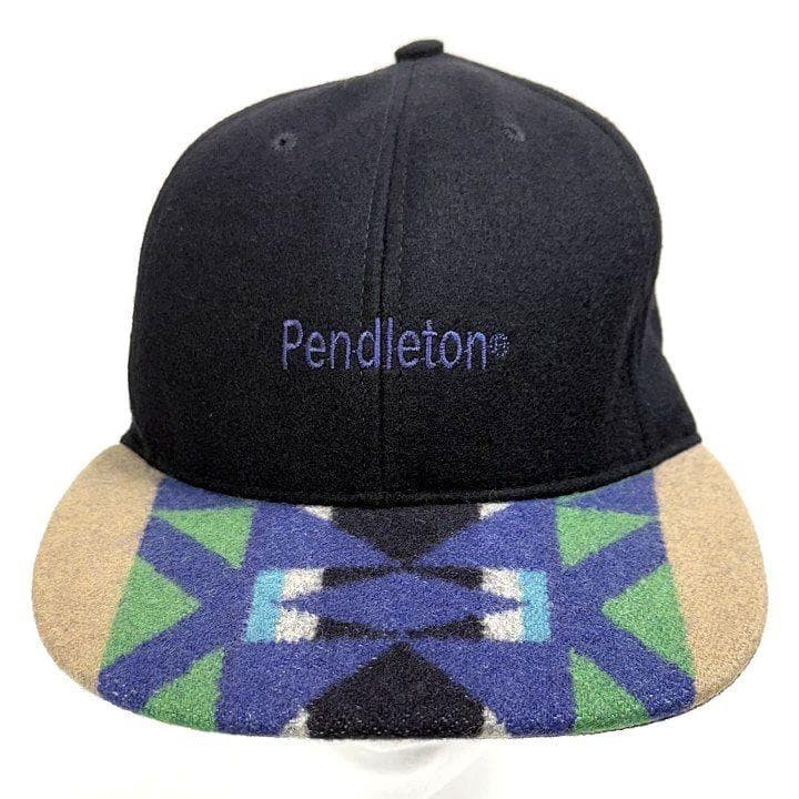 Pendleton Native Pattern Wool Cap Made in USA Adj… - image 1