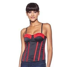 Skweez Couture Lace and Satin Boned Corset