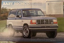 1989 Ford Bronco Ii Xlt Suv 8 Pg Color Article