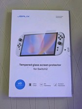 JSAUX HD 9H Tempered Glass Screen Protector for Nintendo Switch 2, 3 Pack