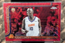 2025 Topps Chrome Khaman Maluach RED Wave Refractor RC 2/5