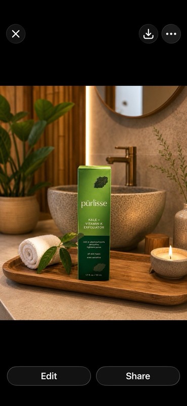Purposes Kale & Vitamin k Exfoliator