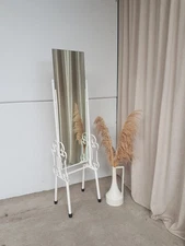 Vtg Mid Century Floor Standing Cheval Mirror Scandi Danish Retro R751