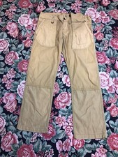 Diesel Mens Desiger Cotton Cargo Khaki Rare Y2K Slim Fit Pants Trousers Sz 33