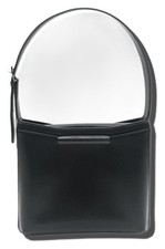 Givenchy Logo One Shoulder Bag Black Leather 6612 Authentic Women