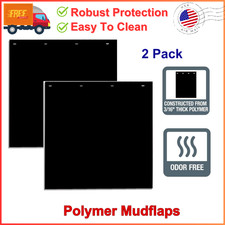 Buyers Products RC24PPB, 2 Pack, Super Durable Black Polymer Mudflaps 24x24 Inch